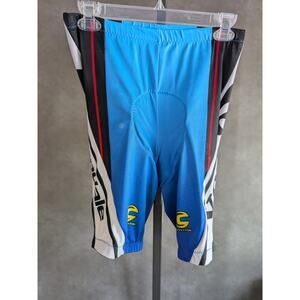Cannondale Men's Sz Large Padded Cycling Shorts Teal Blue White